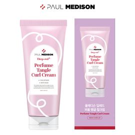 [Paul Medison] Deep-red Perfume Tangle Curl Cream _ 160ml/ 5.41Fl.oz, Curl Enhancing cream, Non-Sticky, Nutrition Care in White musk _ Made in Korea